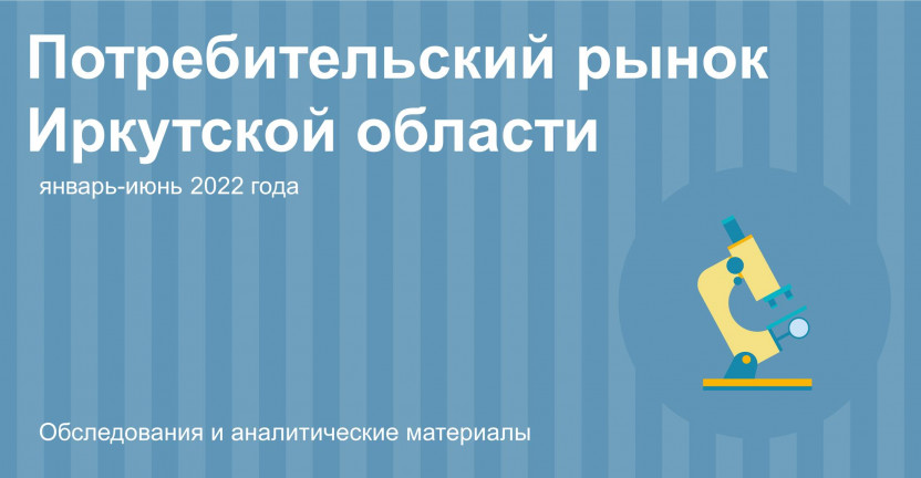 Потребительский рынок Иркутской области в январе-июне 2022 года